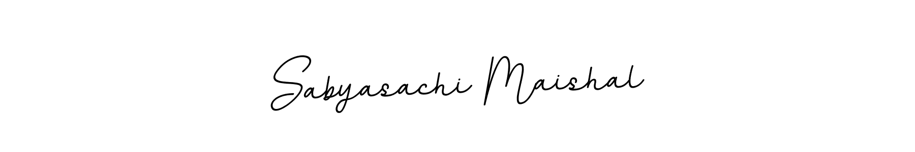 You should practise on your own different ways (BallpointsItalic-DORy9) to write your name (Sabyasachi Maishal) in signature. don't let someone else do it for you. Sabyasachi Maishal signature style 11 images and pictures png