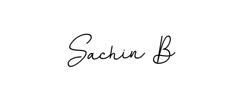 Make a beautiful signature design for name Sachin B. With this signature (BallpointsItalic-DORy9) style, you can create a handwritten signature for free. Sachin B signature style 11 images and pictures png