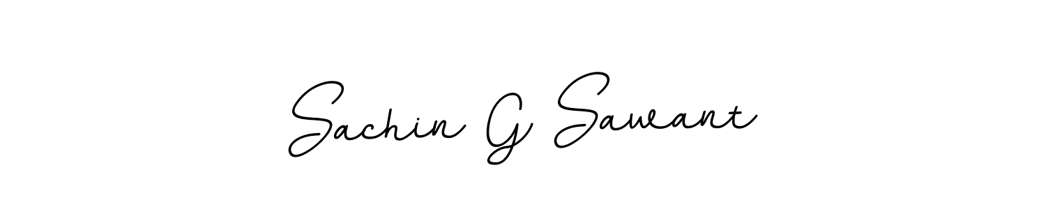 Sachin G Sawant stylish signature style. Best Handwritten Sign (BallpointsItalic-DORy9) for my name. Handwritten Signature Collection Ideas for my name Sachin G Sawant. Sachin G Sawant signature style 11 images and pictures png