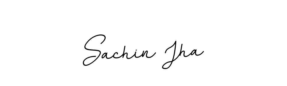 Create a beautiful signature design for name Sachin Jha. With this signature (BallpointsItalic-DORy9) fonts, you can make a handwritten signature for free. Sachin Jha signature style 11 images and pictures png