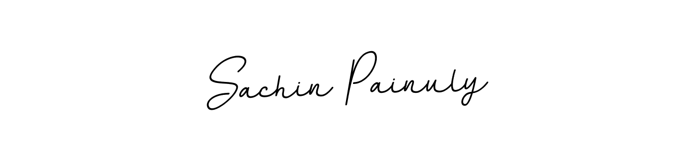 You should practise on your own different ways (BallpointsItalic-DORy9) to write your name (Sachin Painuly) in signature. don't let someone else do it for you. Sachin Painuly signature style 11 images and pictures png