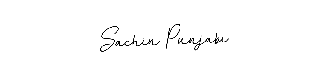 if you are searching for the best signature style for your name Sachin Punjabi. so please give up your signature search. here we have designed multiple signature styles  using BallpointsItalic-DORy9. Sachin Punjabi signature style 11 images and pictures png