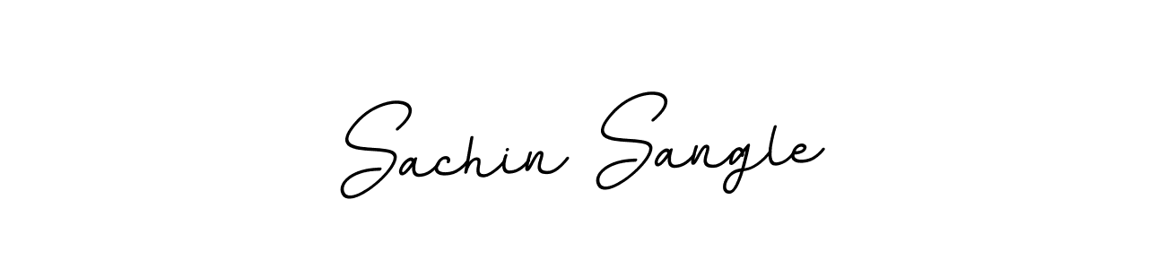 Design your own signature with our free online signature maker. With this signature software, you can create a handwritten (BallpointsItalic-DORy9) signature for name Sachin Sangle. Sachin Sangle signature style 11 images and pictures png