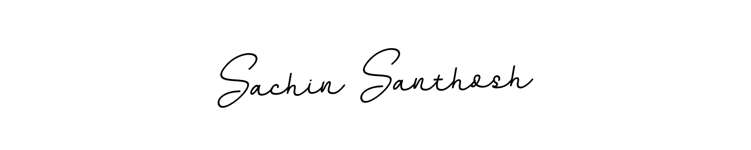 Create a beautiful signature design for name Sachin Santhosh. With this signature (BallpointsItalic-DORy9) fonts, you can make a handwritten signature for free. Sachin Santhosh signature style 11 images and pictures png