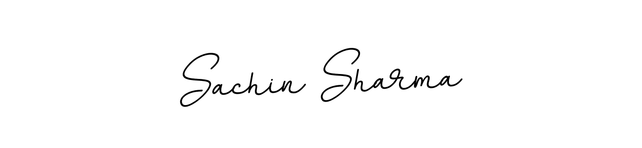 Make a beautiful signature design for name Sachin Sharma. With this signature (BallpointsItalic-DORy9) style, you can create a handwritten signature for free. Sachin Sharma signature style 11 images and pictures png