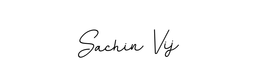 Use a signature maker to create a handwritten signature online. With this signature software, you can design (BallpointsItalic-DORy9) your own signature for name Sachin Vij. Sachin Vij signature style 11 images and pictures png