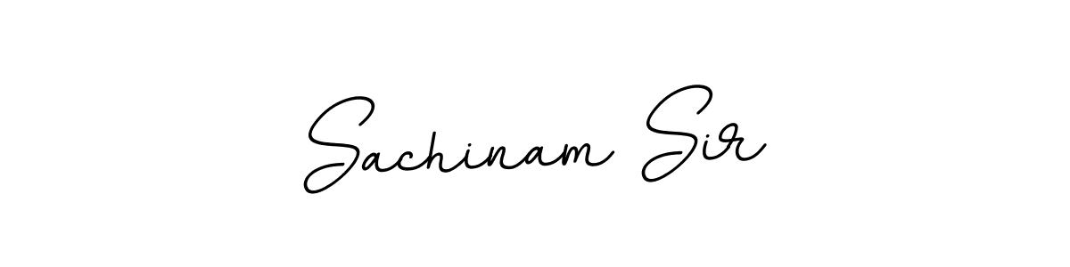 How to make Sachinam Sir name signature. Use BallpointsItalic-DORy9 style for creating short signs online. This is the latest handwritten sign. Sachinam Sir signature style 11 images and pictures png