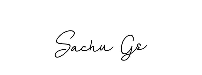 The best way (BallpointsItalic-DORy9) to make a short signature is to pick only two or three words in your name. The name Sachu Gs include a total of six letters. For converting this name. Sachu Gs signature style 11 images and pictures png