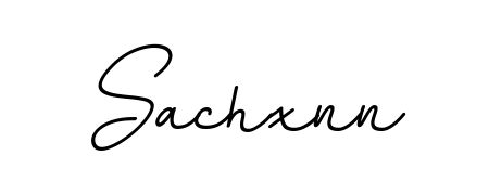 A stylish, flowing autograph style designed for name Sachxnn using BallpointsItalic-DORy9 typography. Perfect for digital creative projects. Sachxnn signature style 11 images and pictures png