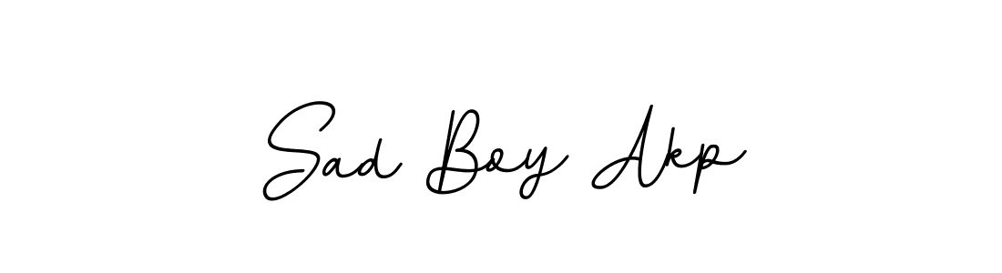 Make a beautiful signature design for name Sad Boy Akp. With this signature (BallpointsItalic-DORy9) style, you can create a handwritten signature for free. Sad Boy Akp signature style 11 images and pictures png