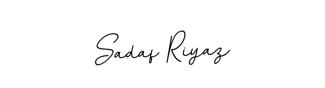 Sadaf Riyaz stylish signature style. Best Handwritten Sign (BallpointsItalic-DORy9) for my name. Handwritten Signature Collection Ideas for my name Sadaf Riyaz. Sadaf Riyaz signature style 11 images and pictures png