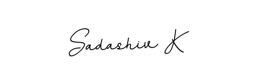 The best way (BallpointsItalic-DORy9) to make a short signature is to pick only two or three words in your name. The name Sadashiv K include a total of six letters. For converting this name. Sadashiv K signature style 11 images and pictures png