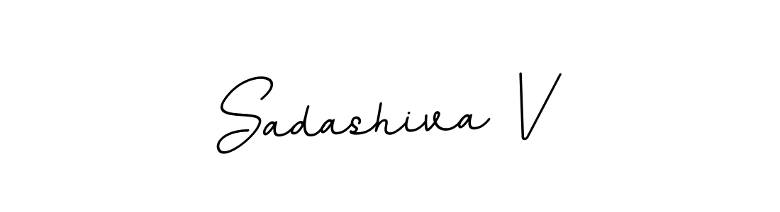 How to make Sadashiva V signature? BallpointsItalic-DORy9 is a professional autograph style. Create handwritten signature for Sadashiva V name. Sadashiva V signature style 11 images and pictures png