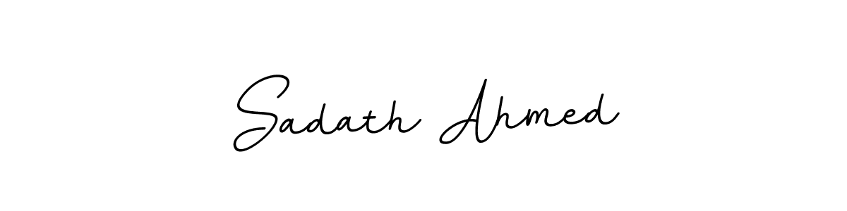 if you are searching for the best signature style for your name Sadath Ahmed. so please give up your signature search. here we have designed multiple signature styles  using BallpointsItalic-DORy9. Sadath Ahmed signature style 11 images and pictures png