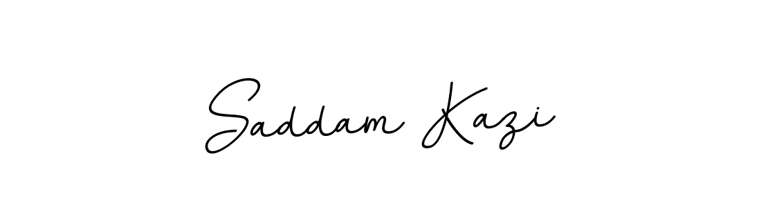 Create a beautiful signature design for name Saddam Kazi. With this signature (BallpointsItalic-DORy9) fonts, you can make a handwritten signature for free. Saddam Kazi signature style 11 images and pictures png