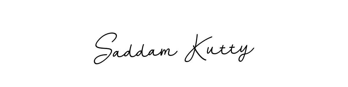 Make a beautiful signature design for name Saddam Kutty. With this signature (BallpointsItalic-DORy9) style, you can create a handwritten signature for free. Saddam Kutty signature style 11 images and pictures png