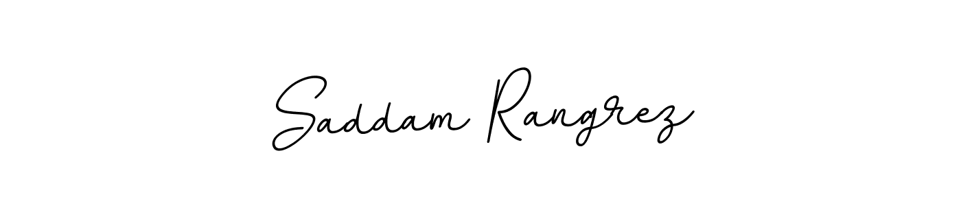 Use a signature maker to create a handwritten signature online. With this signature software, you can design (BallpointsItalic-DORy9) your own signature for name Saddam Rangrez. Saddam Rangrez signature style 11 images and pictures png