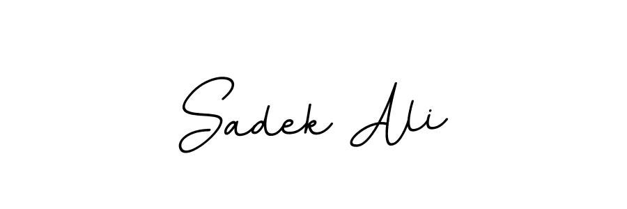 Make a beautiful signature design for name Sadek Ali. With this signature (BallpointsItalic-DORy9) style, you can create a handwritten signature for free. Sadek Ali signature style 11 images and pictures png