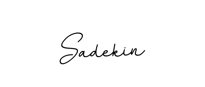 Design your own signature with our free online signature maker. With this signature software, you can create a handwritten (BallpointsItalic-DORy9) signature for name Sadekin. Sadekin signature style 11 images and pictures png