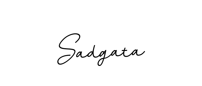 Create a beautiful signature design for name Sadgata. With this signature (BallpointsItalic-DORy9) fonts, you can make a handwritten signature for free. Sadgata signature style 11 images and pictures png