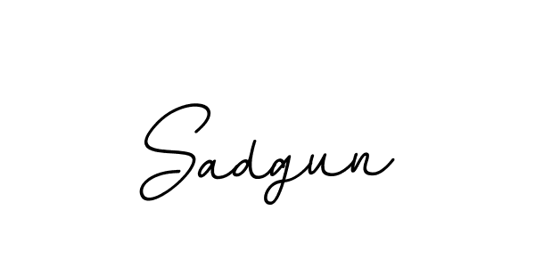 Make a beautiful signature design for name Sadgun. With this signature (BallpointsItalic-DORy9) style, you can create a handwritten signature for free. Sadgun signature style 11 images and pictures png