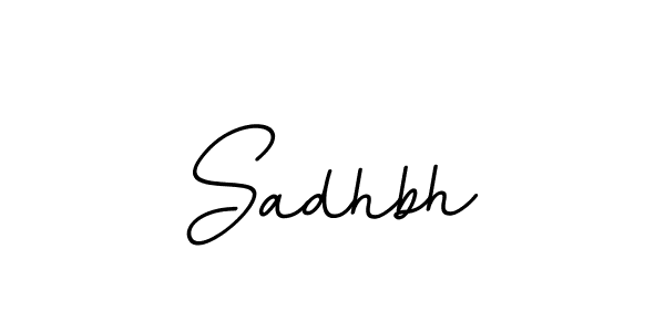 Make a beautiful signature design for name Sadhbh. With this signature (BallpointsItalic-DORy9) style, you can create a handwritten signature for free. Sadhbh signature style 11 images and pictures png