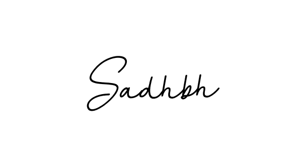 Make a beautiful signature design for name Sadhbh. With this signature (BallpointsItalic-DORy9) style, you can create a handwritten signature for free. Sadhbh signature style 11 images and pictures png