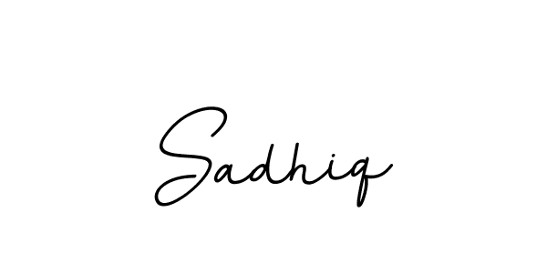 How to make Sadhiq name signature. Use BallpointsItalic-DORy9 style for creating short signs online. This is the latest handwritten sign. Sadhiq signature style 11 images and pictures png