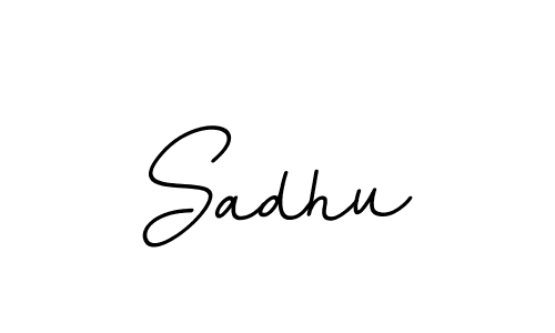 Use a signature maker to create a handwritten signature online. With this signature software, you can design (BallpointsItalic-DORy9) your own signature for name Sadhu. Sadhu signature style 11 images and pictures png