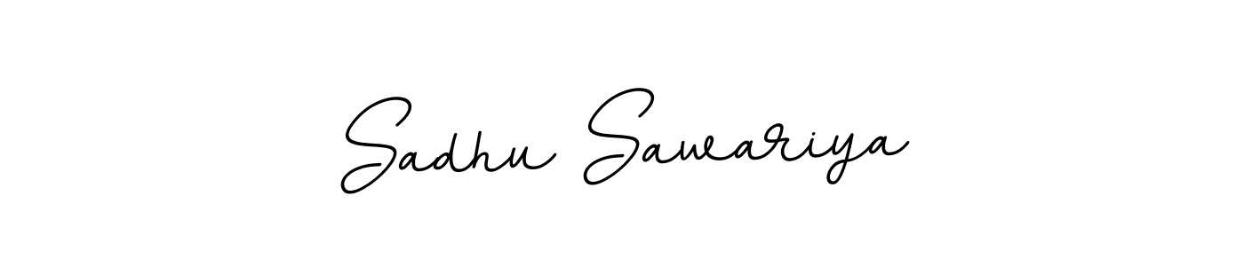 Design your own signature with our free online signature maker. With this signature software, you can create a handwritten (BallpointsItalic-DORy9) signature for name Sadhu Sawariya. Sadhu Sawariya signature style 11 images and pictures png
