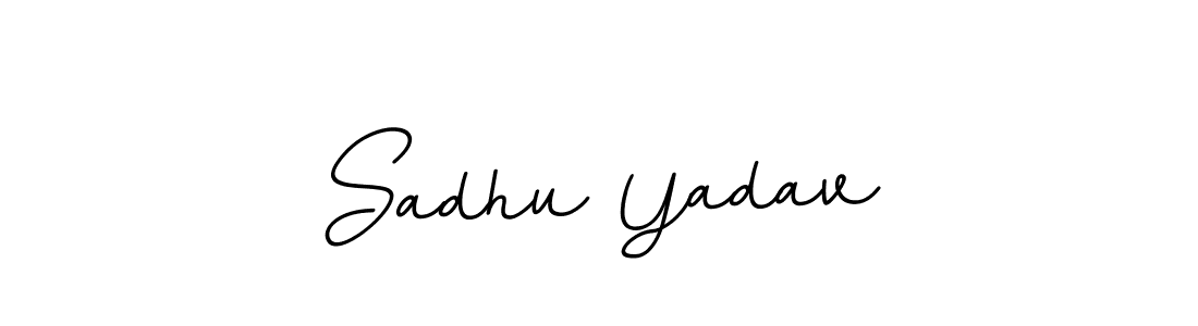 Use a signature maker to create a handwritten signature online. With this signature software, you can design (BallpointsItalic-DORy9) your own signature for name Sadhu Yadav. Sadhu Yadav signature style 11 images and pictures png