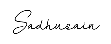 Generate high-definition signature styles for Sadhusain. The BallpointsItalic-DORy9 typeface ensures crisp legibility and sophisticated design. Sadhusain signature style 11 images and pictures png