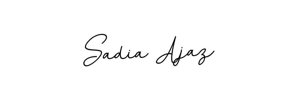 The best way (BallpointsItalic-DORy9) to make a short signature is to pick only two or three words in your name. The name Sadia Ajaz include a total of six letters. For converting this name. Sadia Ajaz signature style 11 images and pictures png