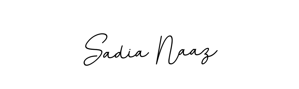 Use a signature maker to create a handwritten signature online. With this signature software, you can design (BallpointsItalic-DORy9) your own signature for name Sadia Naaz. Sadia Naaz signature style 11 images and pictures png