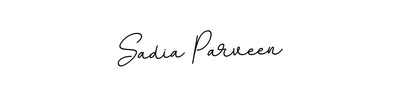 The best way (BallpointsItalic-DORy9) to make a short signature is to pick only two or three words in your name. The name Sadia Parveen include a total of six letters. For converting this name. Sadia Parveen signature style 11 images and pictures png