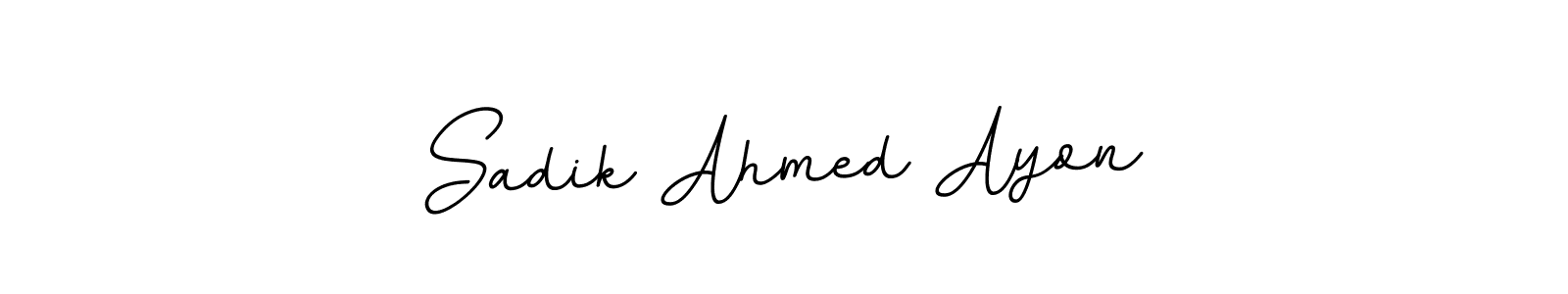 Sadik Ahmed Ayon stylish signature style. Best Handwritten Sign (BallpointsItalic-DORy9) for my name. Handwritten Signature Collection Ideas for my name Sadik Ahmed Ayon. Sadik Ahmed Ayon signature style 11 images and pictures png