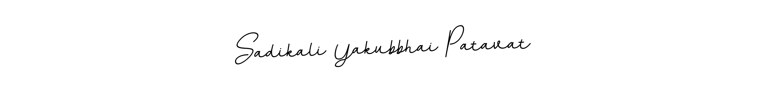 Also we have Sadikali Yakubbhai Patavat name is the best signature style. Create professional handwritten signature collection using BallpointsItalic-DORy9 autograph style. Sadikali Yakubbhai Patavat signature style 11 images and pictures png