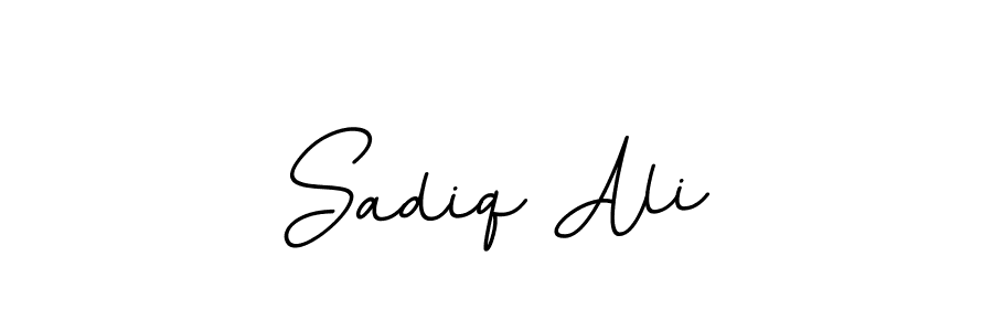 You should practise on your own different ways (BallpointsItalic-DORy9) to write your name (Sadiq Ali) in signature. don't let someone else do it for you. Sadiq Ali signature style 11 images and pictures png