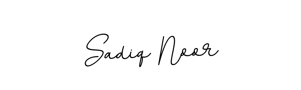 Design your own signature with our free online signature maker. With this signature software, you can create a handwritten (BallpointsItalic-DORy9) signature for name Sadiq Noor. Sadiq Noor signature style 11 images and pictures png
