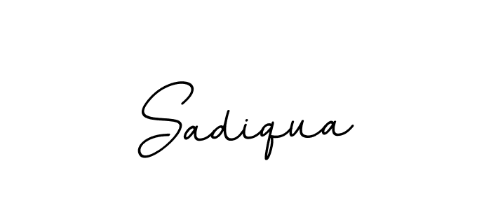 Create a beautiful signature design for name Sadiqua. With this signature (BallpointsItalic-DORy9) fonts, you can make a handwritten signature for free. Sadiqua signature style 11 images and pictures png