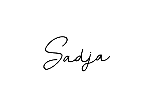 Create a beautiful signature design for name Sadja. With this signature (BallpointsItalic-DORy9) fonts, you can make a handwritten signature for free. Sadja signature style 11 images and pictures png