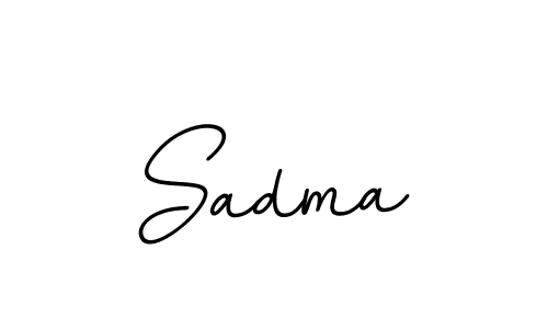 Make a beautiful signature design for name Sadma. With this signature (BallpointsItalic-DORy9) style, you can create a handwritten signature for free. Sadma signature style 11 images and pictures png