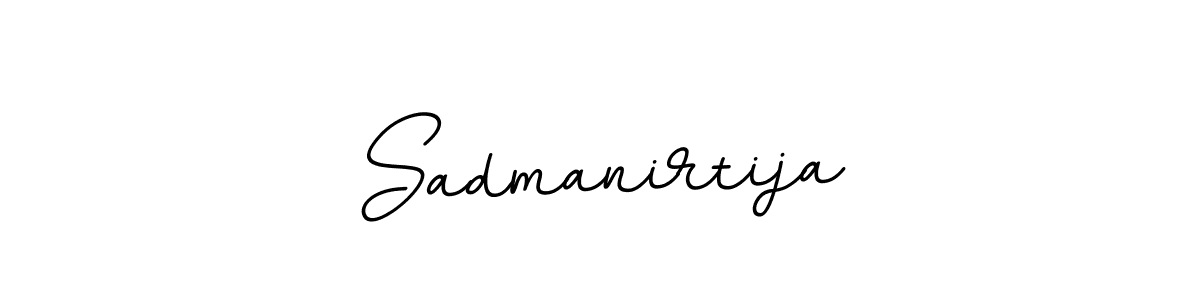 Use a signature maker to create a handwritten signature online. With this signature software, you can design (BallpointsItalic-DORy9) your own signature for name Sadmanirtija. Sadmanirtija signature style 11 images and pictures png