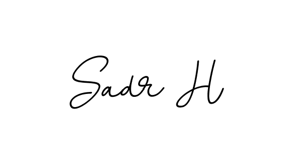 Create a beautiful signature design for name Sadr H. With this signature (BallpointsItalic-DORy9) fonts, you can make a handwritten signature for free. Sadr H signature style 11 images and pictures png