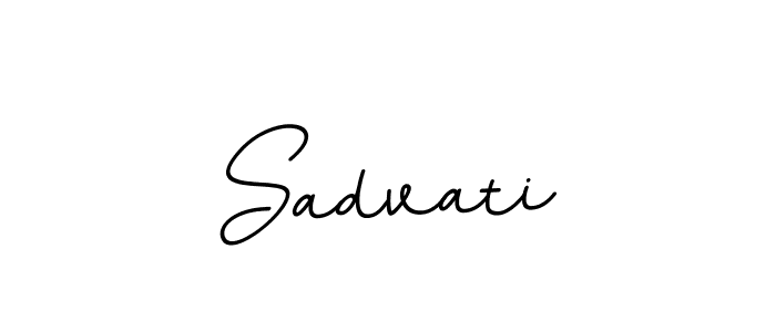 The best way (BallpointsItalic-DORy9) to make a short signature is to pick only two or three words in your name. The name Sadvati include a total of six letters. For converting this name. Sadvati signature style 11 images and pictures png