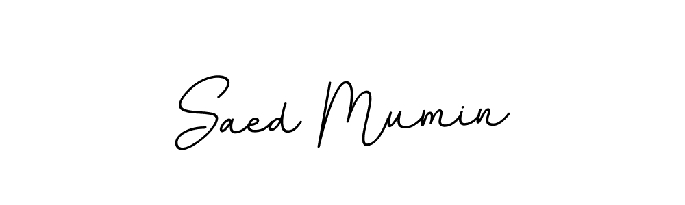 Design your own signature with our free online signature maker. With this signature software, you can create a handwritten (BallpointsItalic-DORy9) signature for name Saed Mumin. Saed Mumin signature style 11 images and pictures png