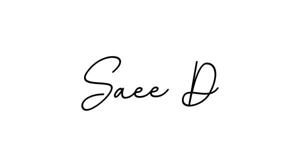 You should practise on your own different ways (BallpointsItalic-DORy9) to write your name (Saee D) in signature. don't let someone else do it for you. Saee D signature style 11 images and pictures png