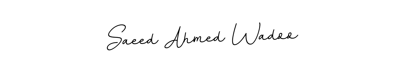 Make a short Saeed Ahmed Wadoo signature style. Manage your documents anywhere anytime using BallpointsItalic-DORy9. Create and add eSignatures, submit forms, share and send files easily. Saeed Ahmed Wadoo signature style 11 images and pictures png