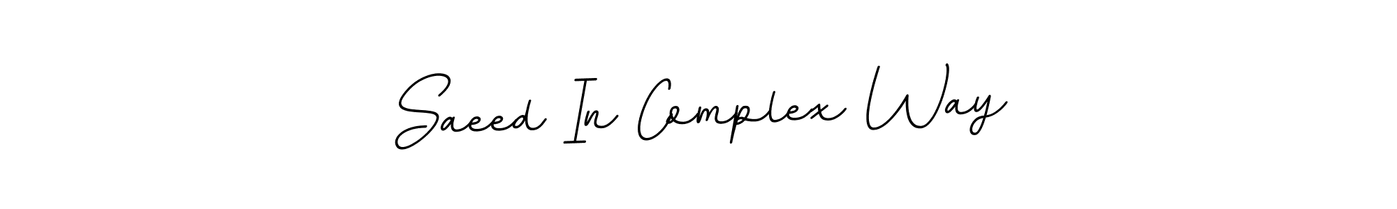 Use a signature maker to create a handwritten signature online. With this signature software, you can design (BallpointsItalic-DORy9) your own signature for name Saeed In Complex Way. Saeed In Complex Way signature style 11 images and pictures png