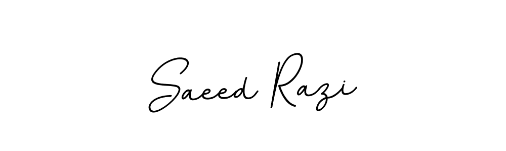Create a beautiful signature design for name Saeed Razi. With this signature (BallpointsItalic-DORy9) fonts, you can make a handwritten signature for free. Saeed Razi signature style 11 images and pictures png
